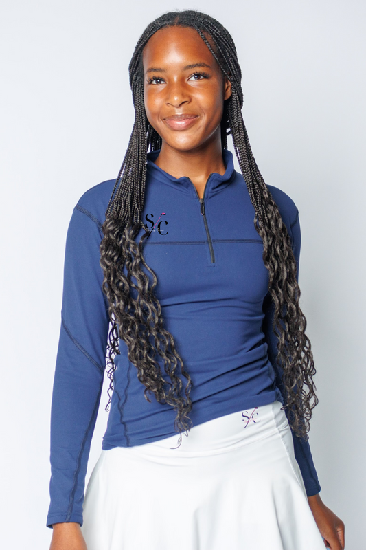 Navy Quarter Zip