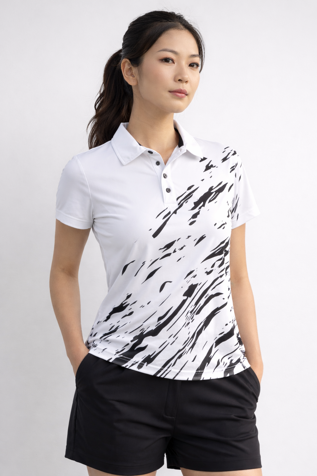Swing Chic Paint Splash Polo
